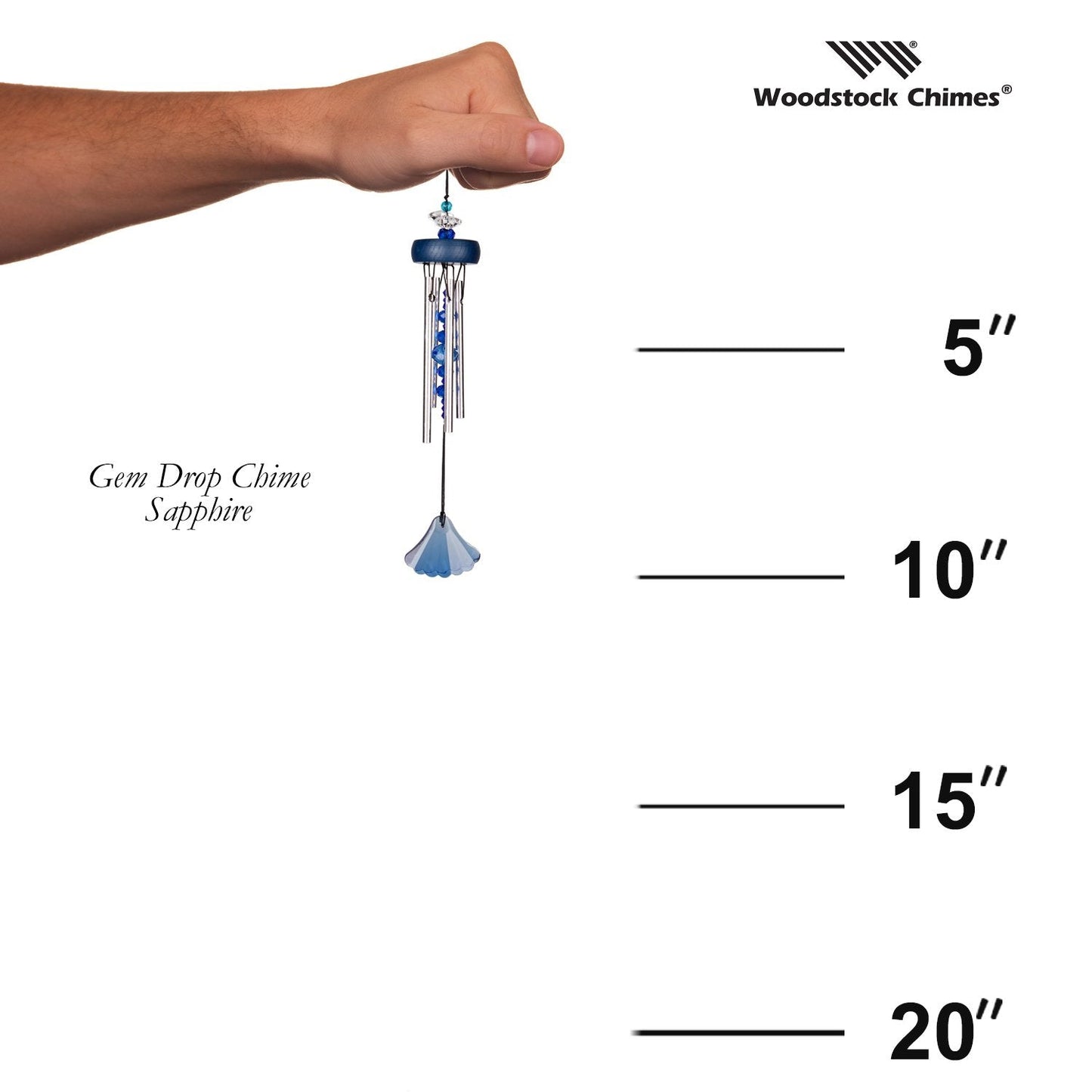 Gem Drop Chime - Sapphire